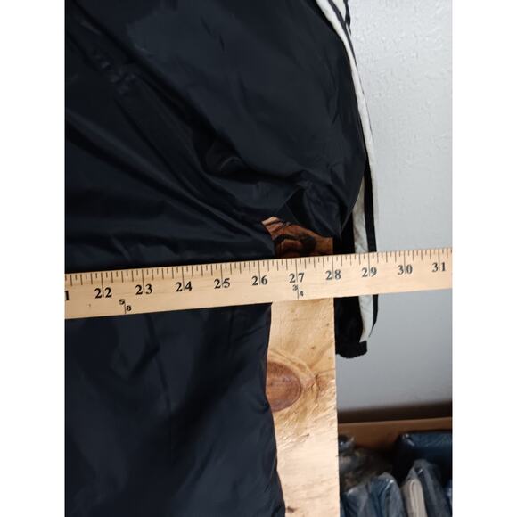 Tommy Hilfiger Vintage Windbreaker Mens XL Black Striped Pro Sport Embroidered - Picture 9 of 11